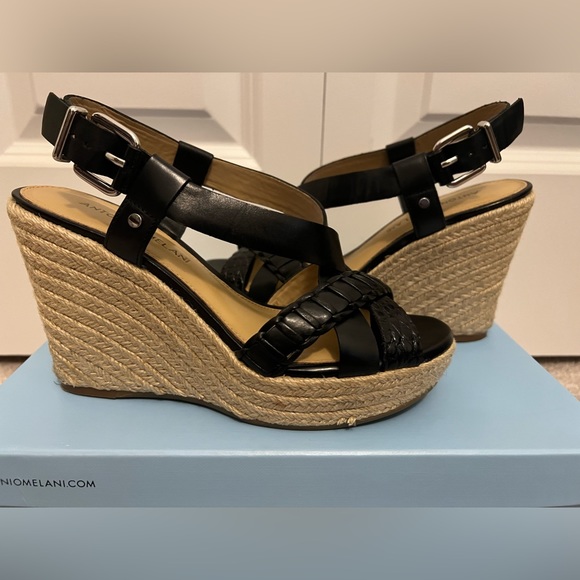 Antonio Melani black wedge sandals - Picture 5 of 13